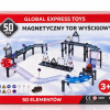 Tor magnetyczny wyścigowy - 50 elementów, samochód i bateria