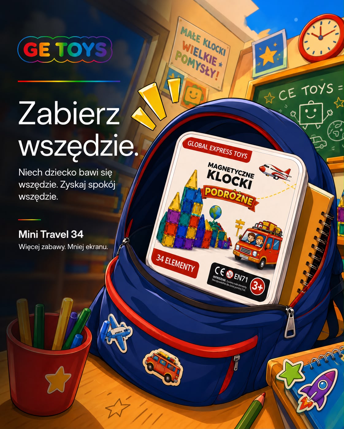 Mini Travel w plecaku dziecka
