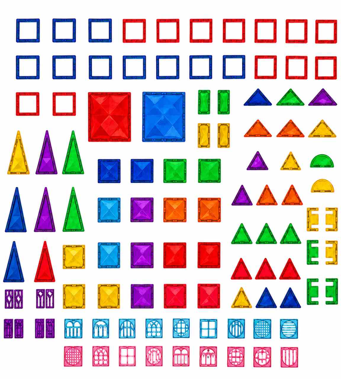 Klocki magnetyczne - 106 elementów, silne magnesy - obrazek 6