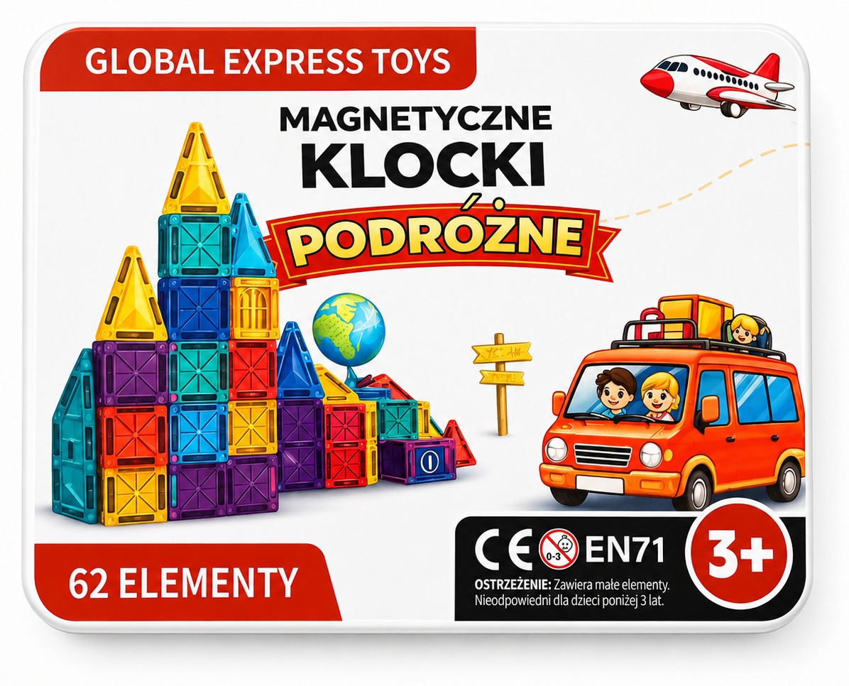 Mini Travel 62 elementy — przód opakowania
